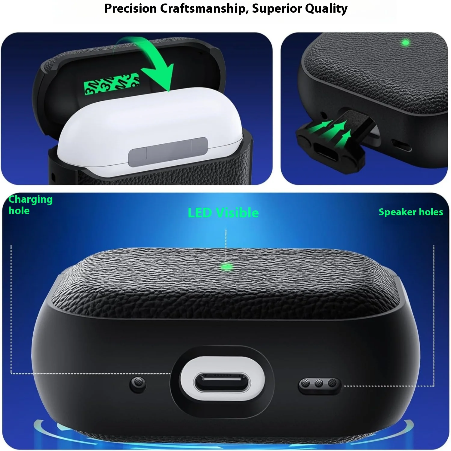 Funda de lujo para auriculares de TPU suave para Airpods Pro 3 2 2a generación 2025, Air Pods 4 1 3.a Pro3 Pro2 Gen, funda para auriculares con correa - imagen 5