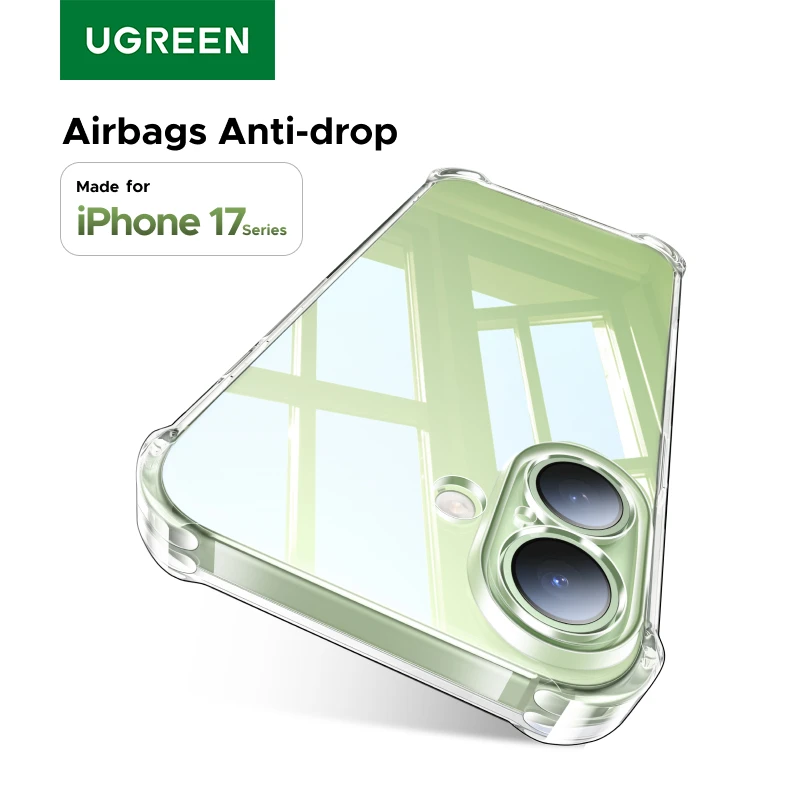 UGREEN Airbags Funda para iPhone 17 16 15 Pro Max Funda transparente Funda transparente para iPhone 16 Pro 17 Funda protectora de aire a prueba de golpes - imagen 2
