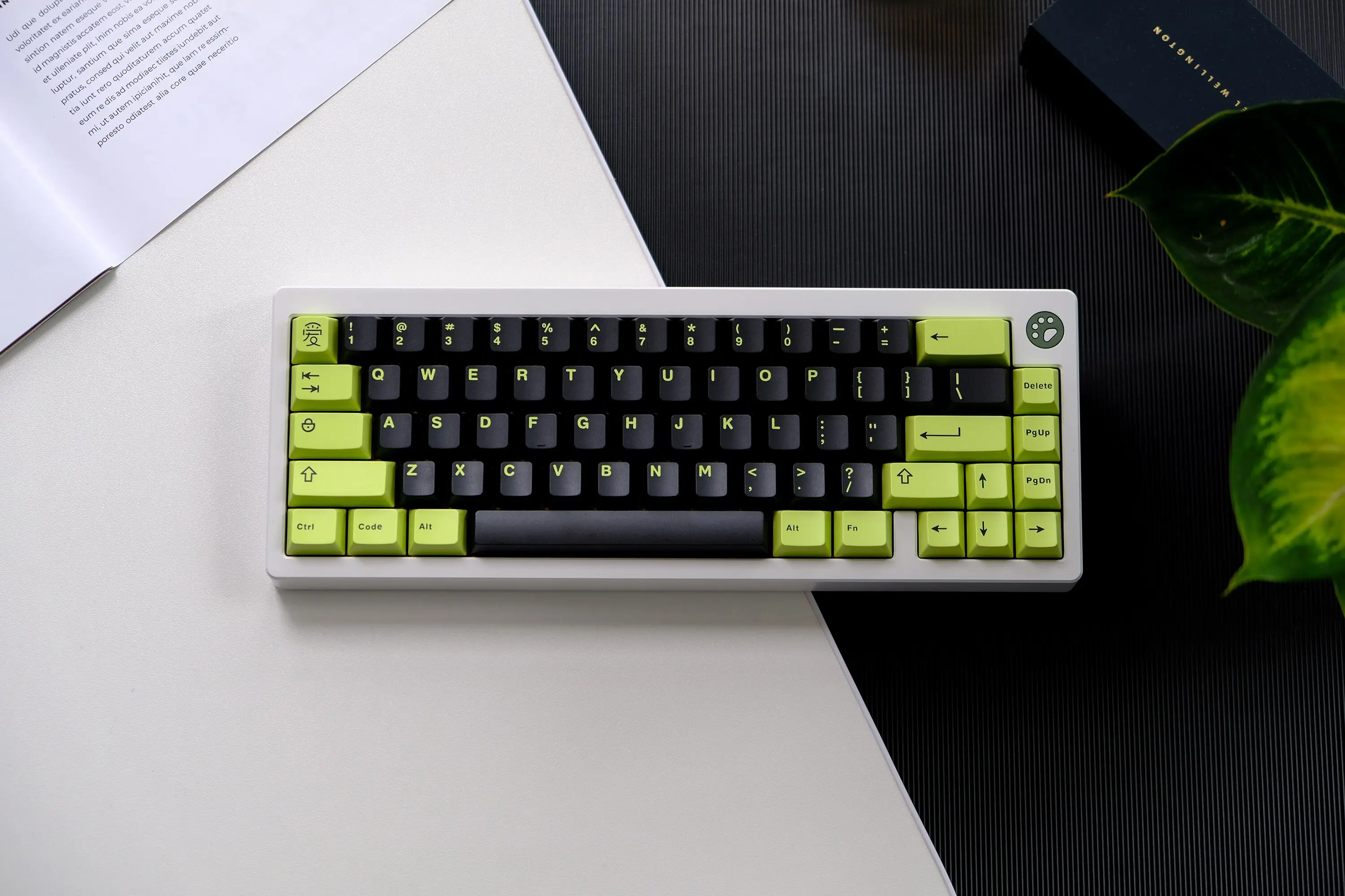 GMK-Juego de tapas de llave de doble disparo, modelo Illusion WOB BOW P5 Wavez 8008, clásicas, azules, ligeras, Dolch, ABS, perfil de cereza, nuevo - imagen 4
