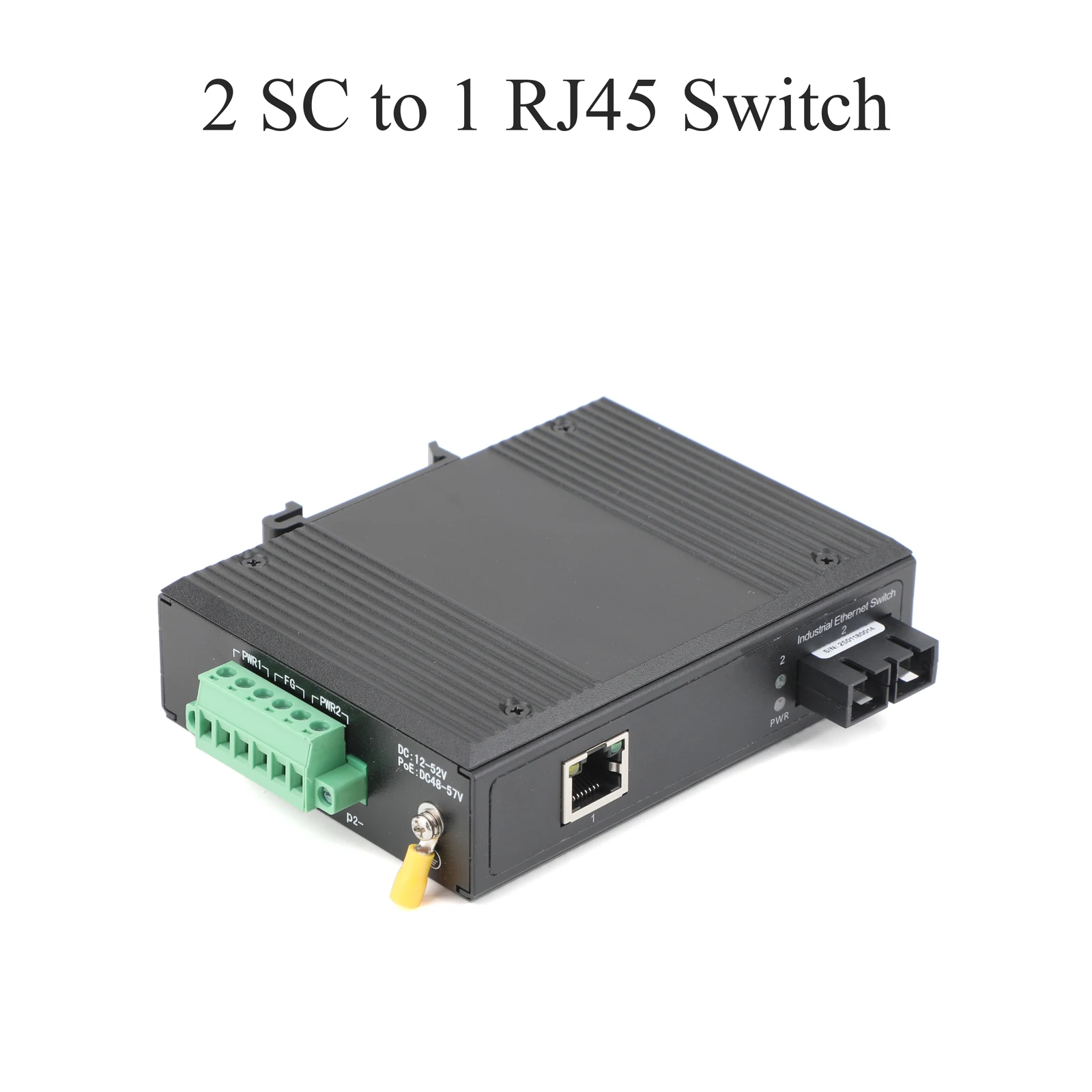 Conmutador administrado WEB POE Industrial Gigabit, 1/2 puertos ópticos + 1/2/4/8 puertos POE, transceptor SC monomodo de fibra única/doble - imagen 2