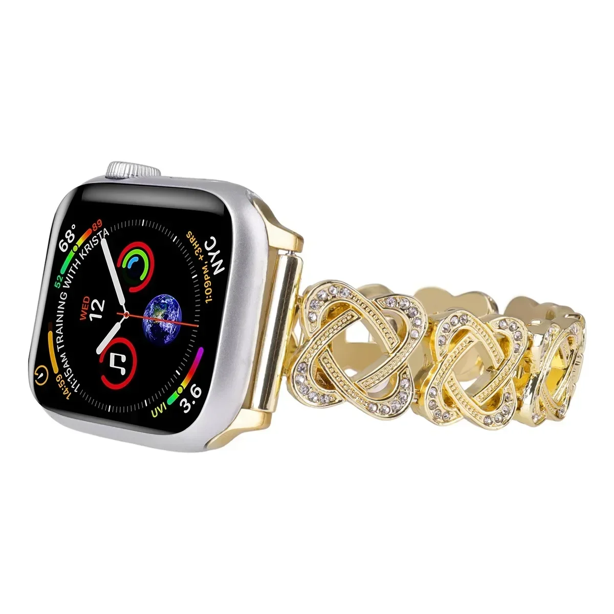 Correa de reloj para Apple Watch 42/44/45/46/49mm 40/41mm correa de reloj de moda de Metal para reloj Ultra3/2 SE3/4/5/6 serie 11/10/9/8/7/6 - imagen 5