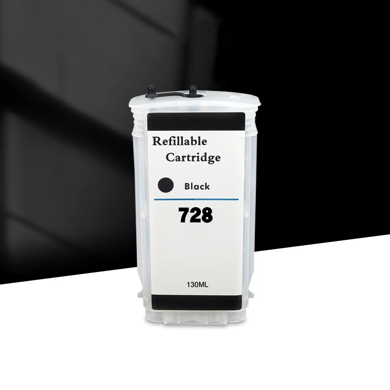 Cartucho de tinta de repuesto recargable 130ML 728 con chip para HP728 para impresora HP 728 DesignJet T730 T830 - imagen 2