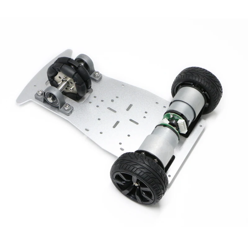 Chasis de coche diferencial omnidireccional, competición de coche inteligente, modelo f, compatible con todas las aleaciones de aluminio