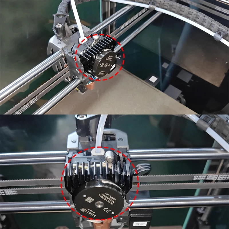 Piezas de impresora 3D para Creality K1 K1 Max K1C, disipador de calor de Motor, disipación de calor de sujeción para disipador de calor de Motor extensor K1/K1C/K1 MAX - imagen 2