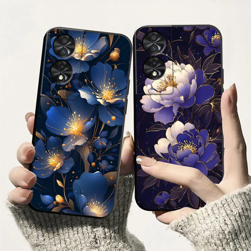 Rosa para TCL 50 SE 50 XL 5G 505 502 502 funda de silicona suave a prueba de golpes para TCL 50 5G contraportada TPU funda de teléfono gato Fundas de lujo - imagen 5