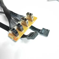 Panel Frontal PC USB 2.0 y Audio HD - 9 pines, 2 puertos, 65/66 mm