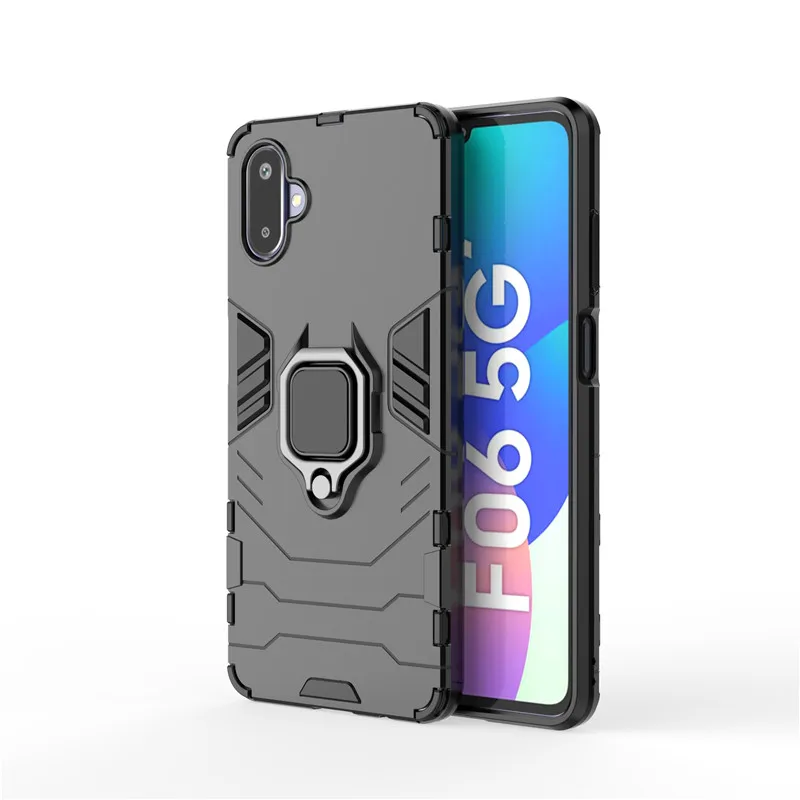 Para Samsung Galaxy F06 funda para Samsung Galaxy F06 M06 funda a prueba de golpes armadura dura soporte de PC parachoques de silicona para Galaxy F06 M06 - imagen 3