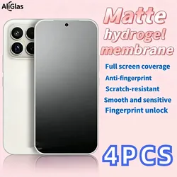 Protector de pantalla de película de hidrogel mate, 4 Uds., para Redmi Note 15 Pro Plus, película de hidrogel resistente a los arañazos para Redmi Note 15 Pro