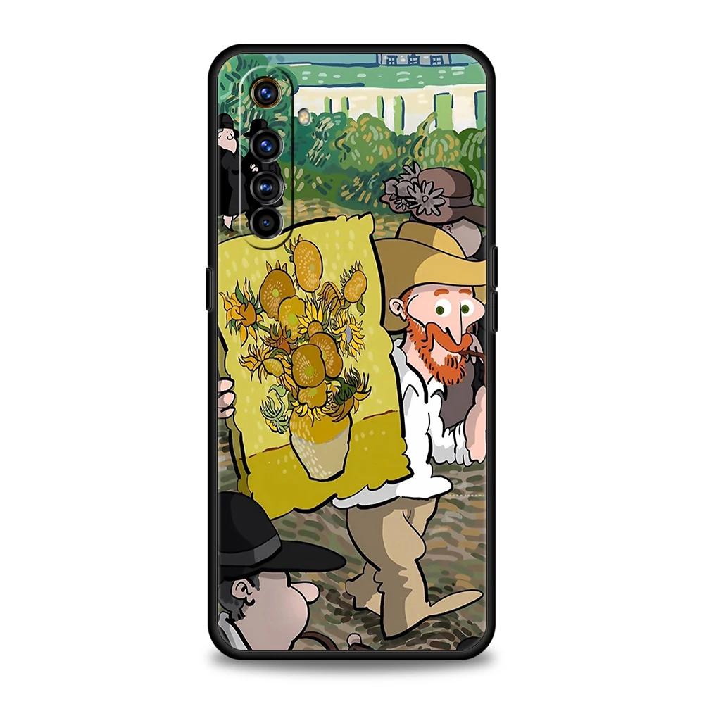 Van Gogh girasoles la noche estrellada para Realme GT Neo 2 3 3T 5 funda para Realme 12 11 5G 10 9 8 5G 7 6 GT5 GT3 Pro C25 C35 - imagen 2