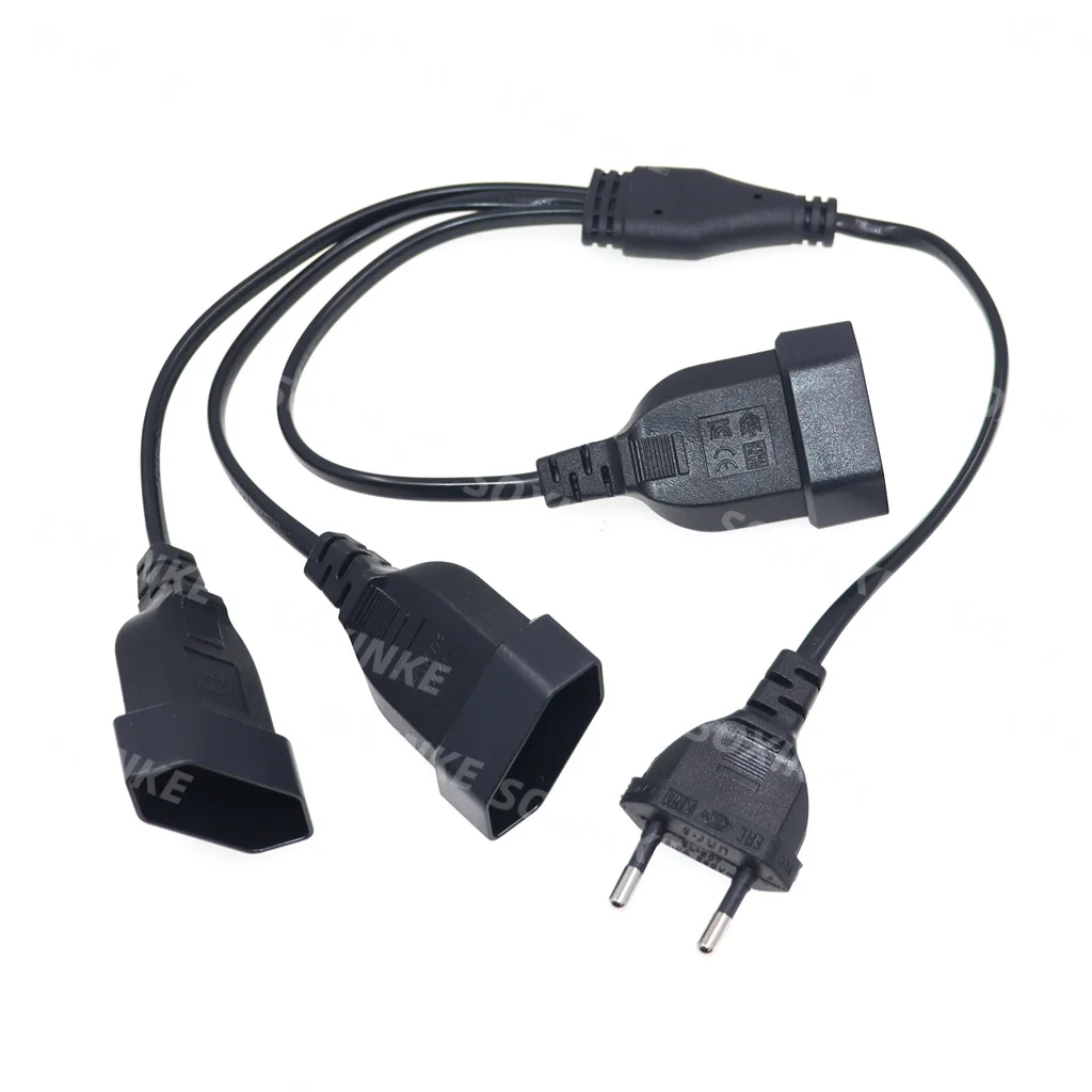 Adaptador Doble Schuko CEE7/16 – Divisor Macho Hembra - imagen 5