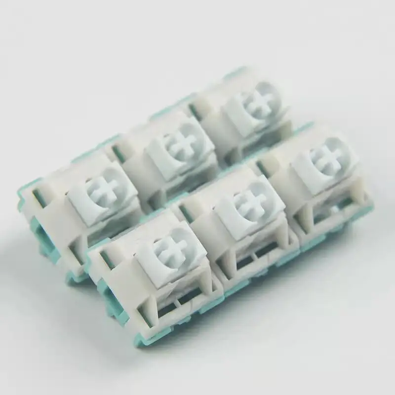 TTC interruptor lineal blanco Cool breeze, 5 pines, resorte chapado en oro para Teclado mecánico de juegos, interruptores MX, prelubricación PA66 - imagen 4