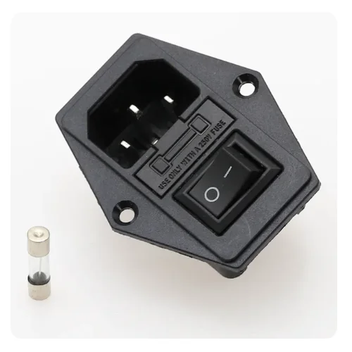 AC-08 AC01A con enchufe macho fusible de 10A 250V con interruptor de barco SwitchRocker enchufe de clavija Triplex de alimentación de 4 pines con terminales de fijación - imagen 4