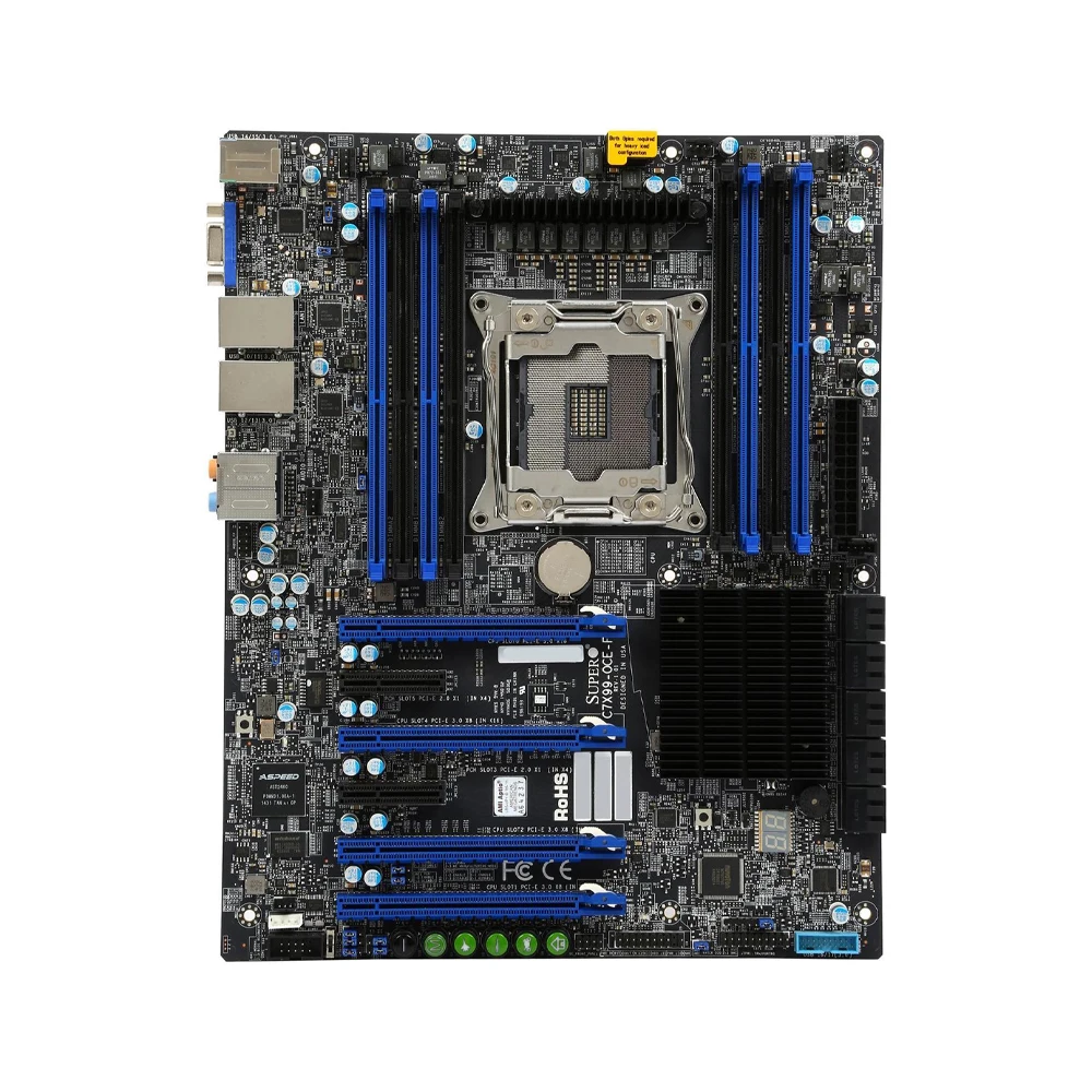 Placa base Supermicro C7X99-OCE-F LGA2011 compatible con i7-6800K 6900K E5-4669 2695 2690 2629 2683 1680 CPU IntelX99 4xDDR4 M.2 E-ATX - imagen 2