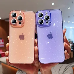 Funda Purpura iPhone 16 / 15 / 14 / 13 / 12 / 11 – Cubierta Transparente Mujer Niñas