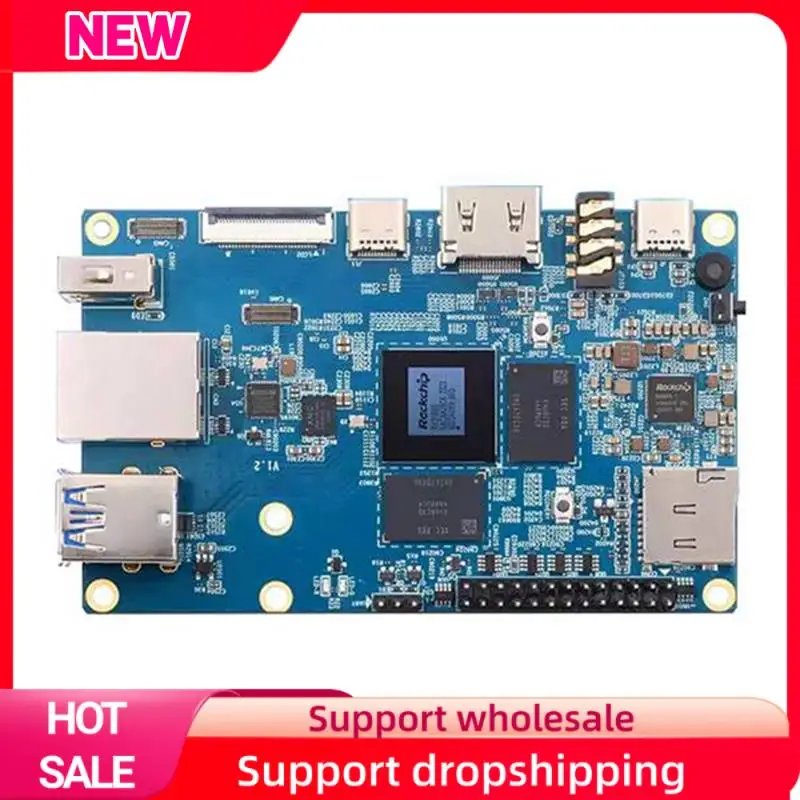 Placa de desarrollo Superior para Orange Pi 5 4GB Linux RAM LPDDR4/4X 8K RK3588S procesador octa-core de 64 bits compatible con sistema operativo Orangepi - imagen 4