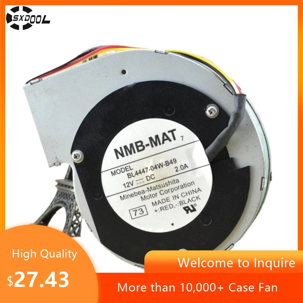 Para NMB BL4447-04W-B49 110x110x28mm 12V 2A 5500RPM 62CFM marco de Metal PWM Turbo ventilador