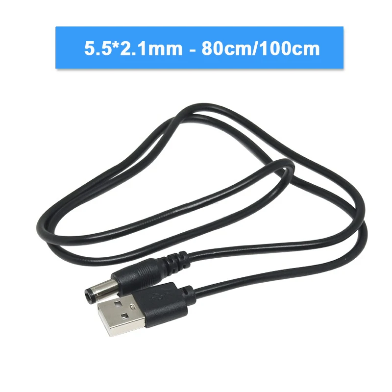 Cable de carga USB a CC 5,5*2,1mm/5,5*2,5 cable de alimentación con núcleo de cobre cable de conversión DC005 cable de carga de 5V CC - imagen 3