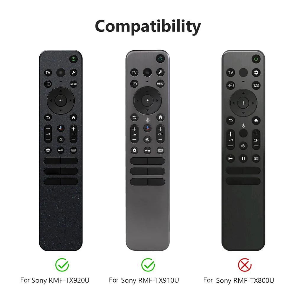 Para SONY RMF-TX920U/TX910U funda de silicona para mando a distancia con cordón funda protectora antideslizante accesorios de TV inteligente