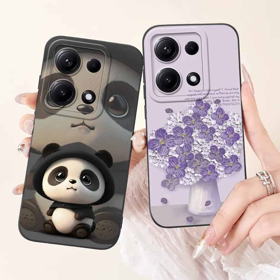 Para Xiaomi Redmi Note 14S funda 2025 lindo Panda de dibujos animados conejo Capa suave silicona mate cubierta para Redmi Note14S 2502FRA65G parachoques - imagen 5