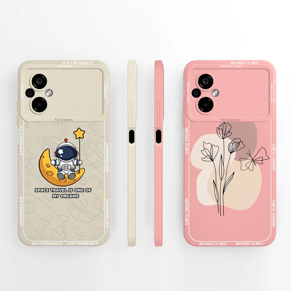 Para Poco M5 M5S Funda diseño lindo protección de cámara contraportada para Xiaomi Poco M 5 M5S Funda cubiertas de teléfono de silicona líquida suave - imagen 5