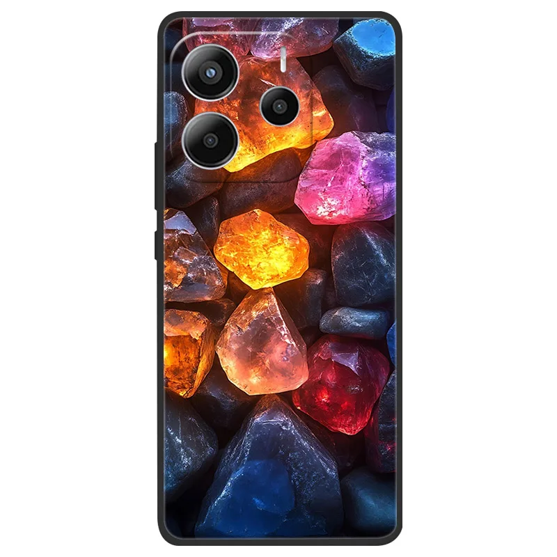Para Xiaomi Redmi Note 14 5G Funda suave TPU mármol Funda de teléfono de silicona para Coque Redmi Note 14 5G Global Fundas parachoques negro Funda - imagen 4