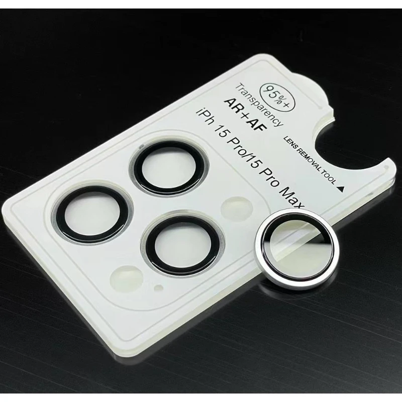 Protector de lente de cámara de cristal con anillo de Metal, 2-3 Uds., para IPhone 16 17 Pro Max Plus 13Mini 16 15Pro para IPhone17 16 ProMax - imagen 4