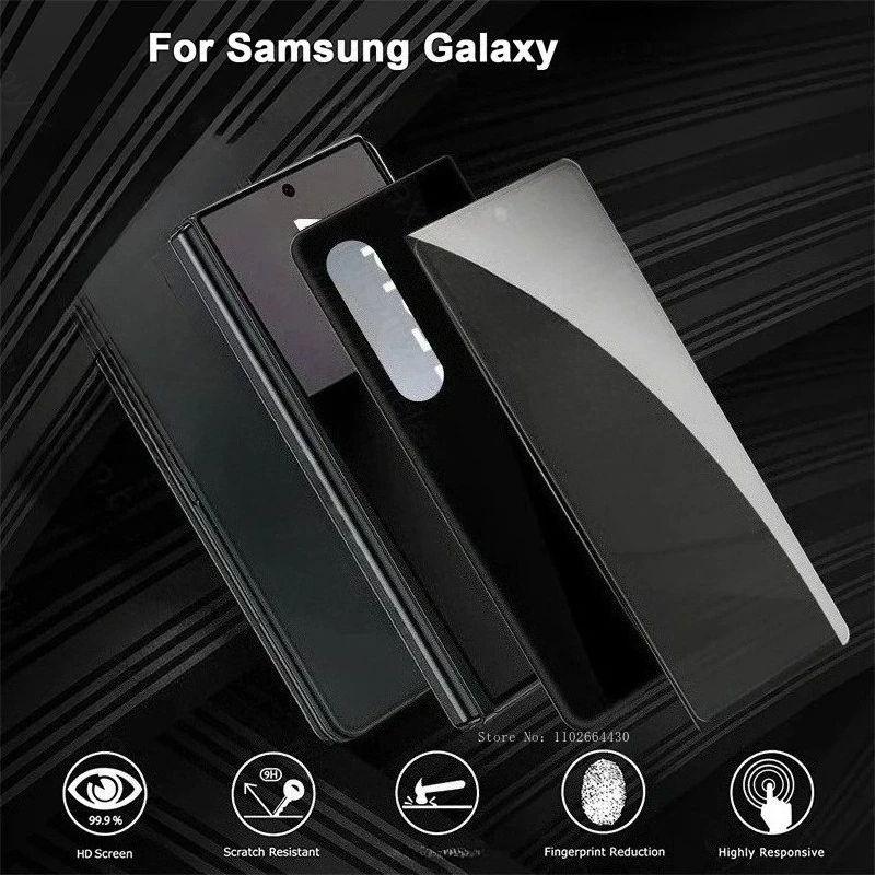 Protectores de pantalla antiespía para Samsung Galaxy S25 Ultra, película templada sin mirar para Galaxy S25 Plus, vidrio de dureza suave, 4 Uds. - imagen 4