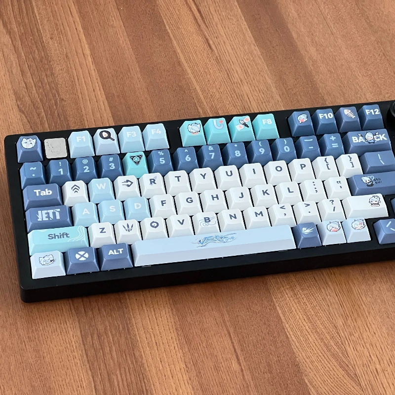 Valorant-teclas temáticas de 139 teclas, perfil de cereza PBT, teclas personalizadas Jett, teclas originales de juego de Anime, accesorios para teclado mecánico - imagen 2