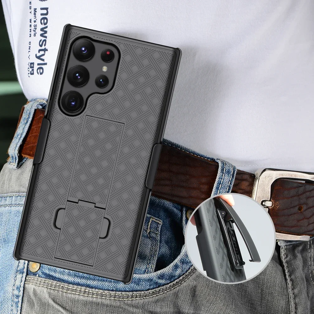 Funda deportiva para correr con soporte, Clip giratorio para cinturón, funda para teléfono, soporte para Samsung Galaxy Note10 PLUS S22 S21 S23 S24 Plus S25 Ultra - imagen 2