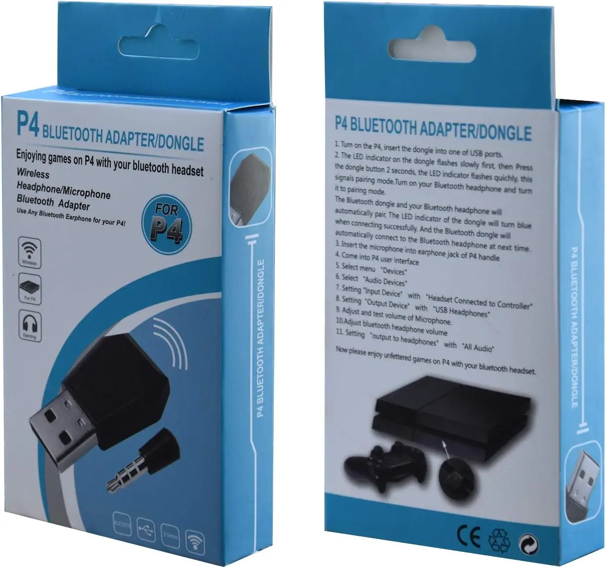 Mini micrófono inalámbrico, adaptador de Audio USB, receptor Compatible con PS4, PS5, DualSense, Compatible con A2DP, HFP, HSP - imagen 5