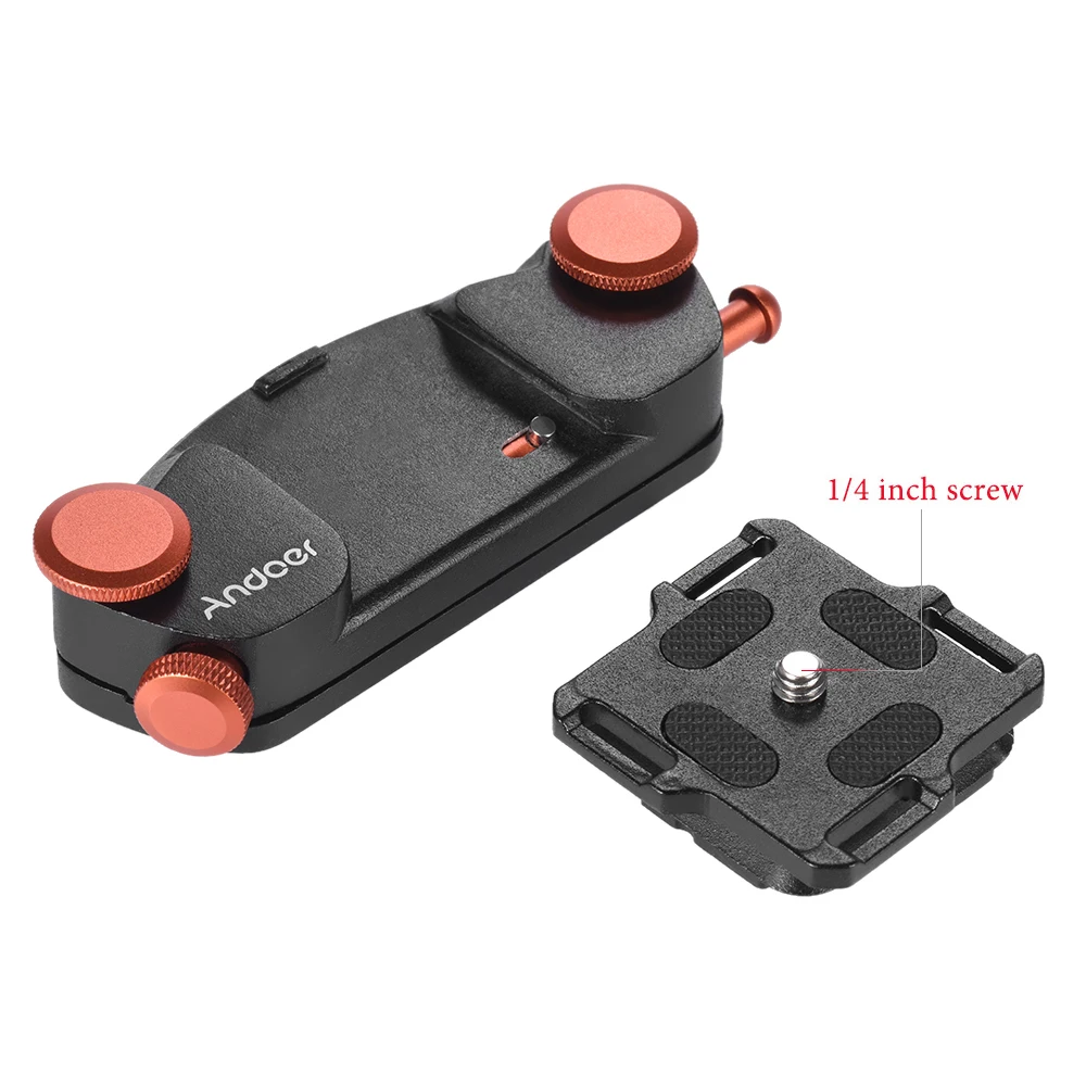 Hebilla de cinturón para cámara, clip de metal de liberación rápida para montaje de equipos