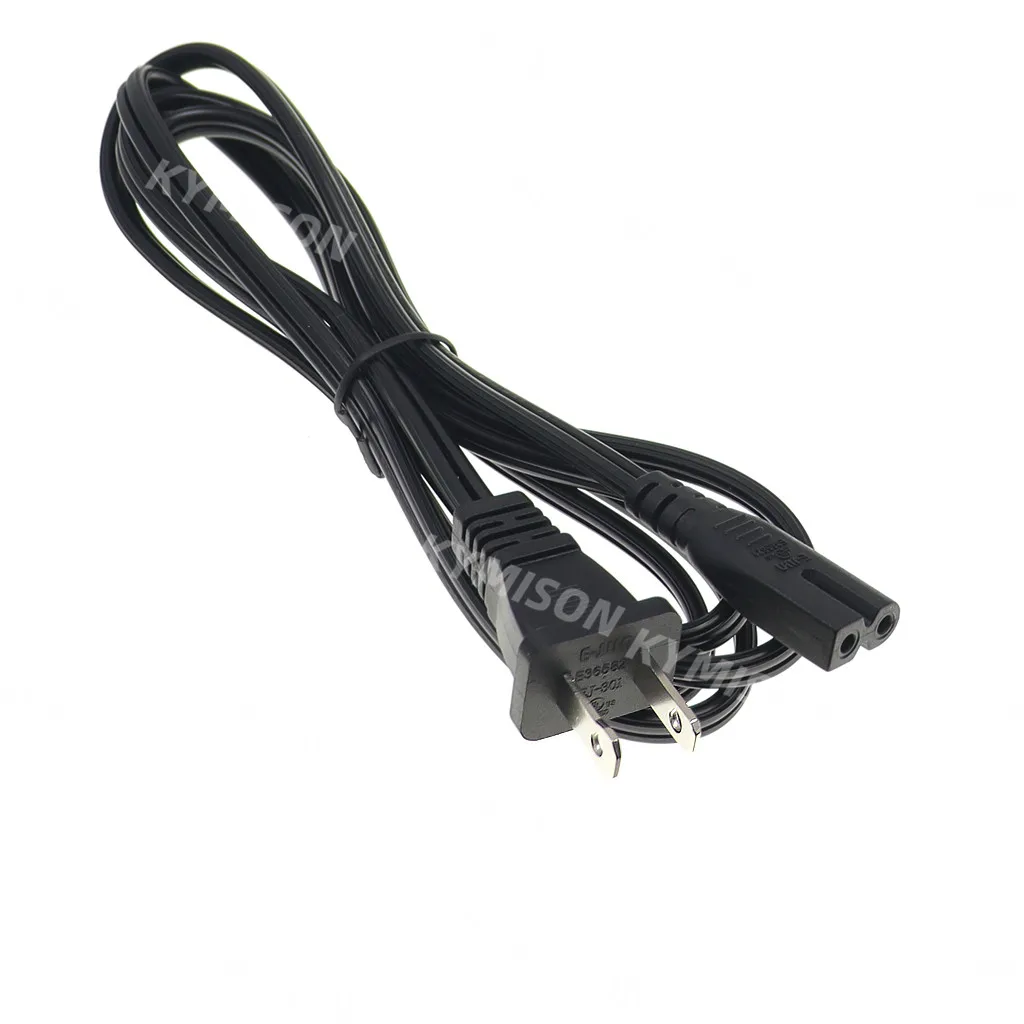 Cable de alimentación adaptador de CA Universal de 2 ranuras polarizadas a figura 8 18AWG NEMA 1-15P a IEC320 C7 Cable de alimentación 1,8 M - imagen 2