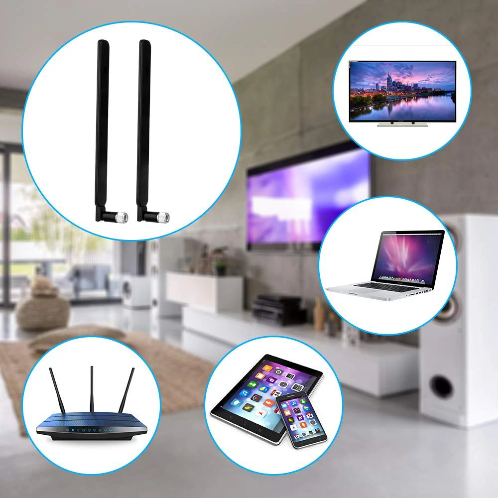 1 par para enrutador 4G LTE antena externa Gateway para B310s/B593s/B315/E5186s 4G antena SMA macho 698-2700MHz - imagen 3