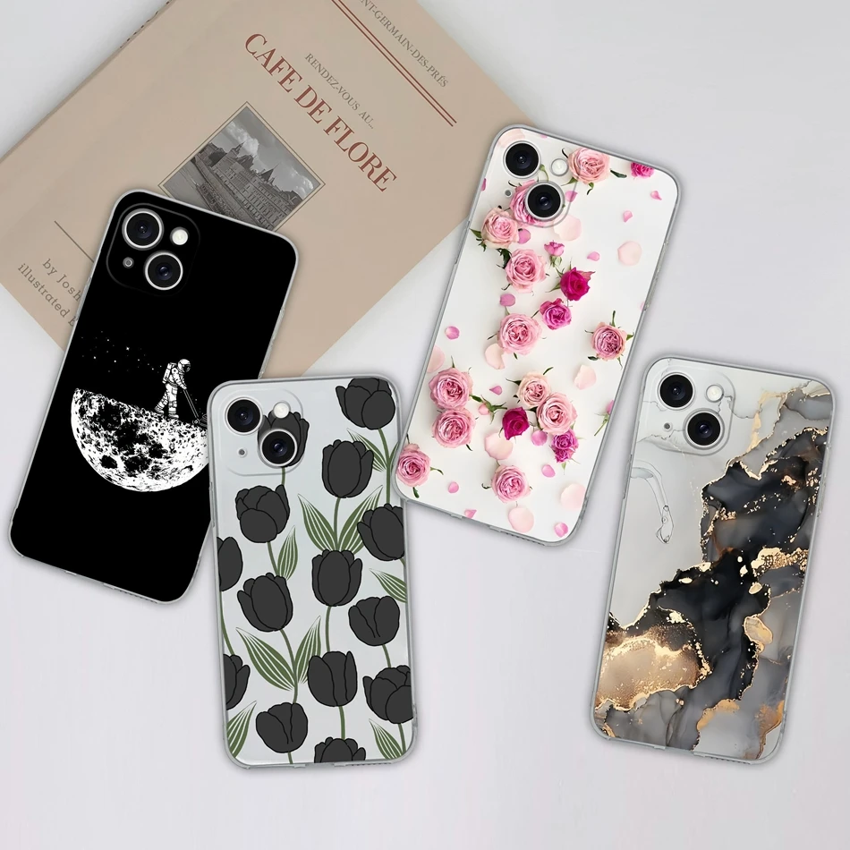 Fundas para Apple iPhone 15 Plus Pro Max, diseño único, silicona suave, transparente, anticaída, iPhone 15, 15Pro, 15 Plus