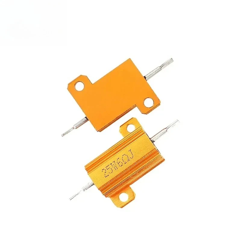 2 uds resistencia de carga resistencia de potencia de aluminio 10W 50W 100W carcasa de Metal resistencia bobinada 0,1 ~ 10KOhm 4ohm 6ohm 8ohm resistencia - imagen 2