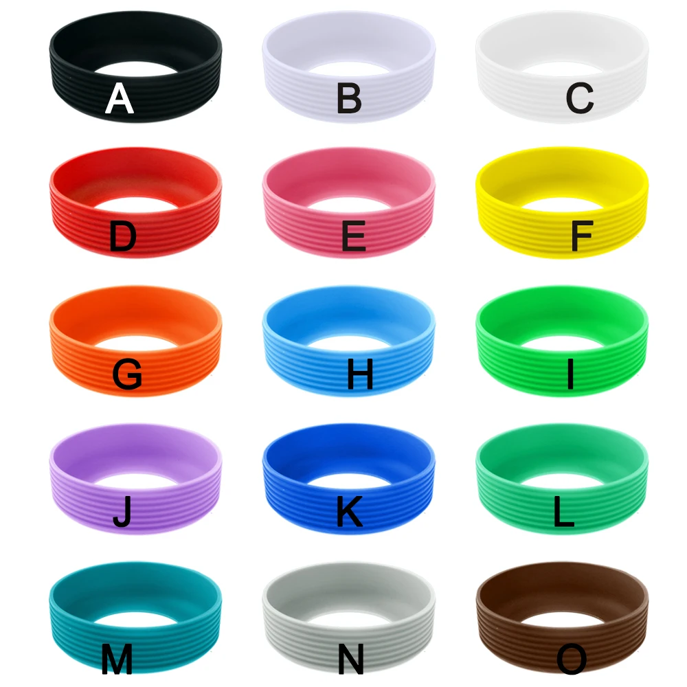 1 unidad de 5,5 cm, 15G, 15 colores, cubierta inferior de copa de silicona suave roscada, funda de anillo resistente al desgaste, antideslizante, buena dureza - imagen 5