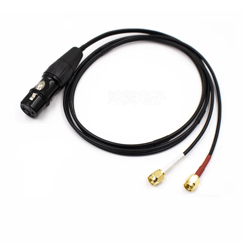 XLR Male Female to Double 2 SMA Male Precision Audio Test Cable XLR 1/2 for APx515 APx525 APx555 Keysight U8903B ABTEC A10 - imagen 2