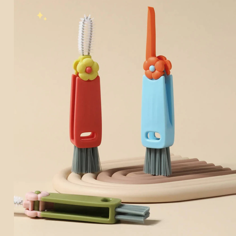 Cepillo de botella 3 en 1, herramientas de limpieza de cocina, aislamiento multifuncional, tapa de taza - imagen 2