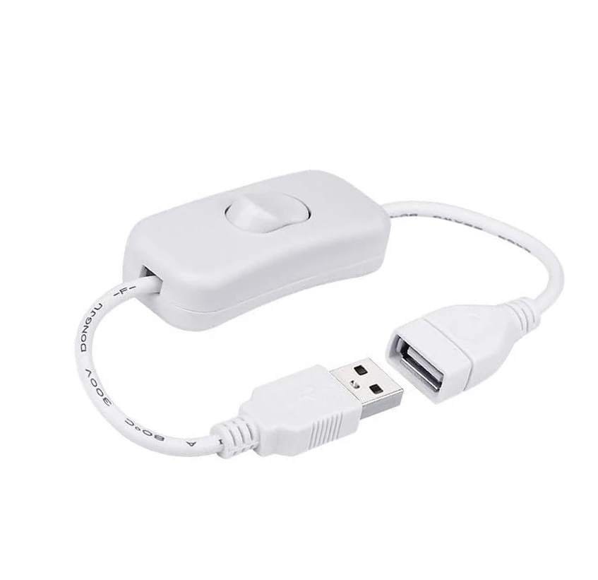 Cable USB de 30cm con interruptor de encendido/apagado, Cable de extensión, palanca para lámpara USB, ventilador, línea de fuente de alimentación, adaptador duradero, gran oferta - imagen 4