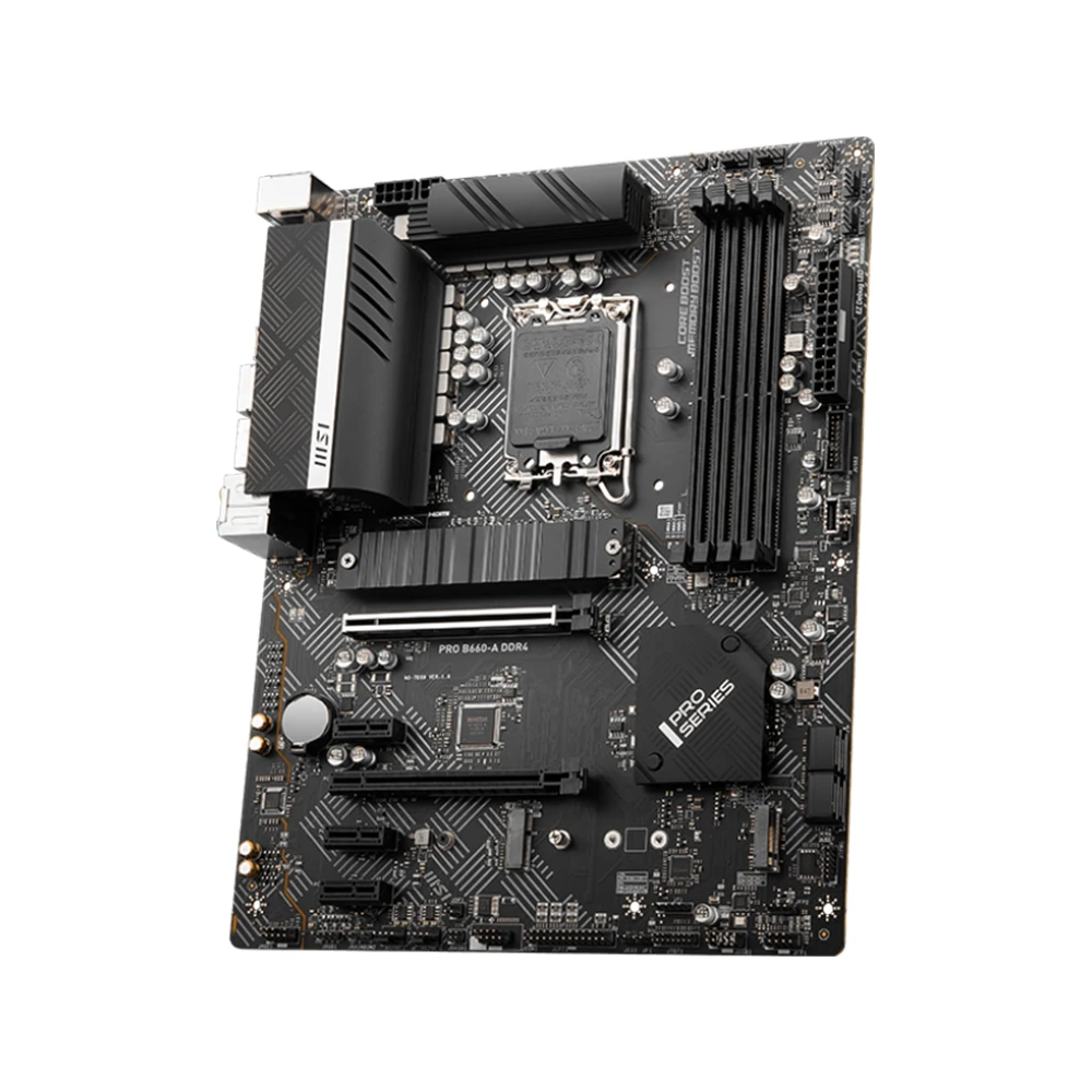 Placa base MSI PRO B660-A DDR4 compatible con i9-14900KF 13900K i7-14700K 13700 i5-12400F CPU 4xDDR4 5333MHz HDMI NVME M.2 LGA1700 - imagen 2