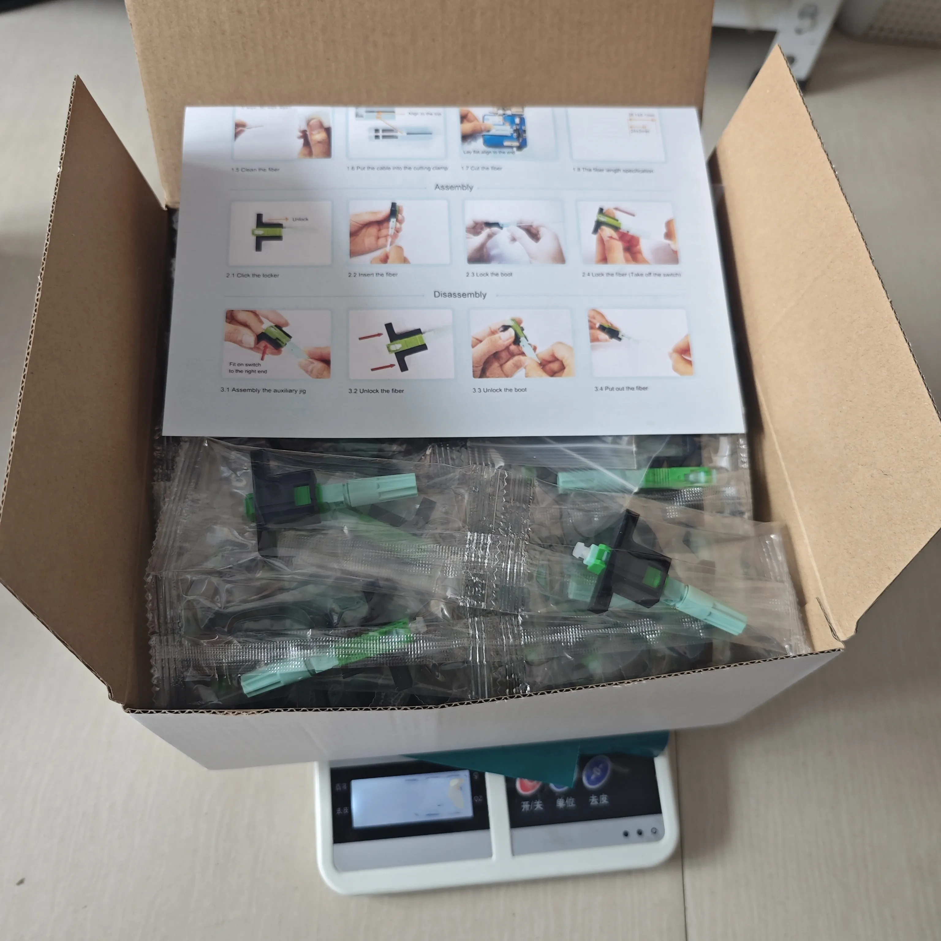 Conector de fibra óptica SC APC UPC, conector rápido óptico FTTH de 58mm, modo único, nuevo - imagen 5