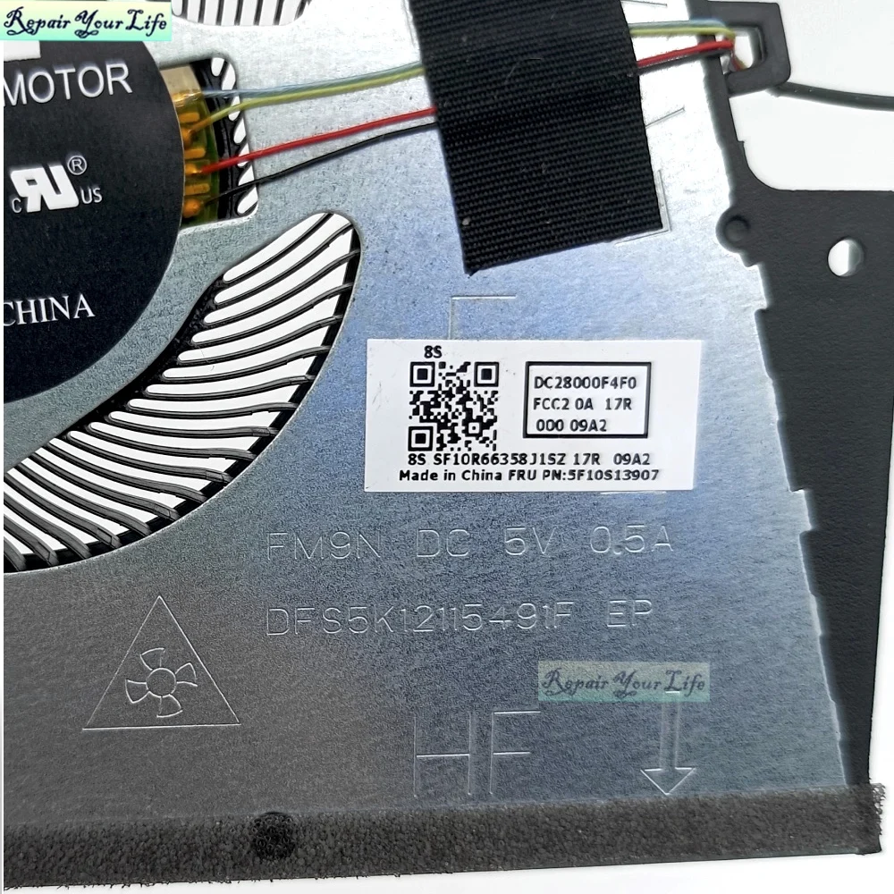 Ventiladores de refrigeración para ordenador portátil, enfriador para Lenovo IdeaPad S145-14IWL, S145-14IGM, CPU, S145-14AST, DC28000F4F0, 5F10S13907 - imagen 4