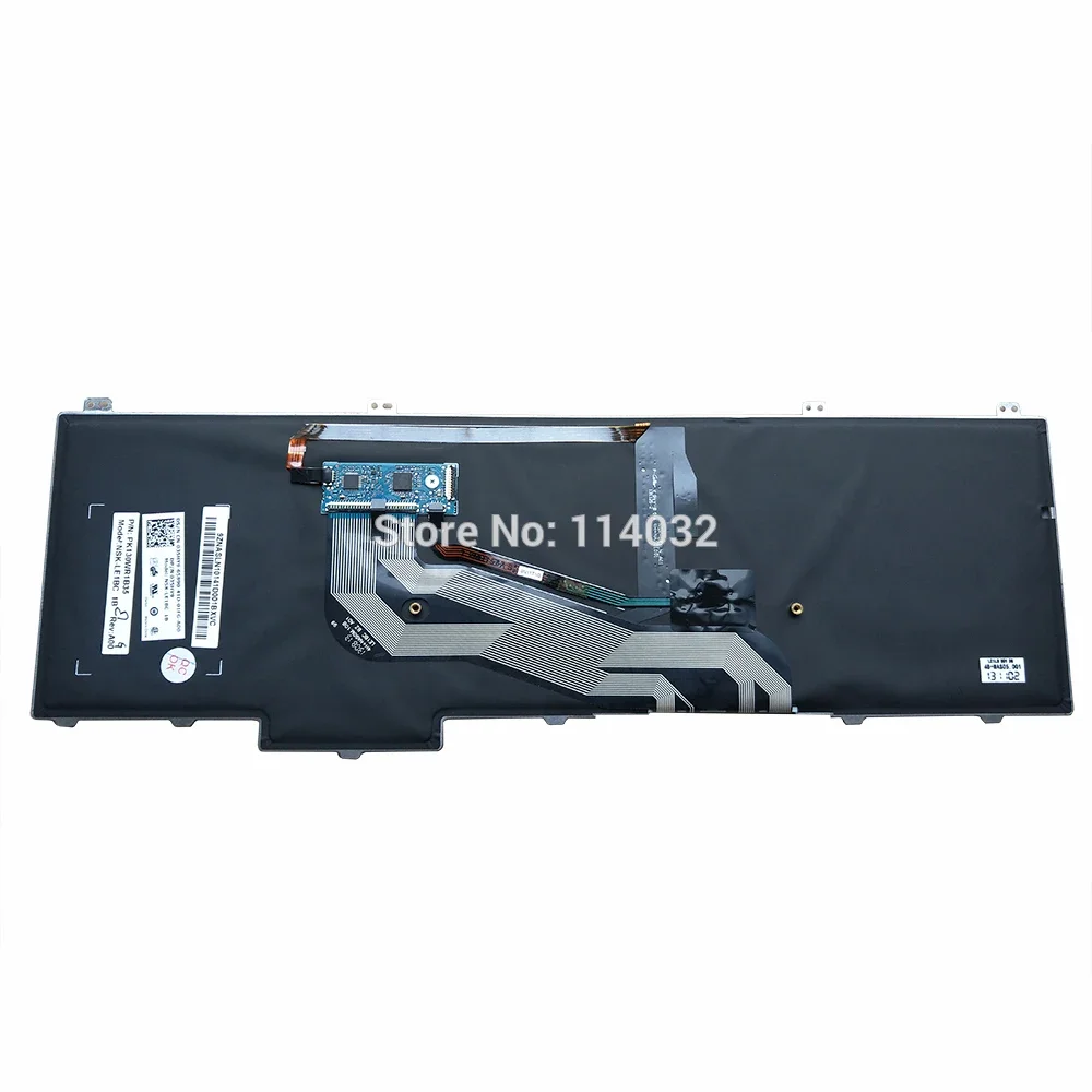 Teclado retroiluminado brasileño 035HY9 PT-BR para Dell Latitude E5540 E6520 E5530 5530 E6540 15 5000 teclados Trackpoint PK130WR1B35 - imagen 2