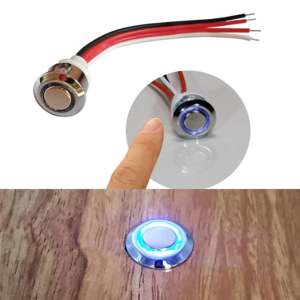 Atenuador Led, Interruptor táctil de 12v para tira de luces LED para gabinete, controlador de brillo regulable continuo, Control de atenuador de luz DC 5V 24V