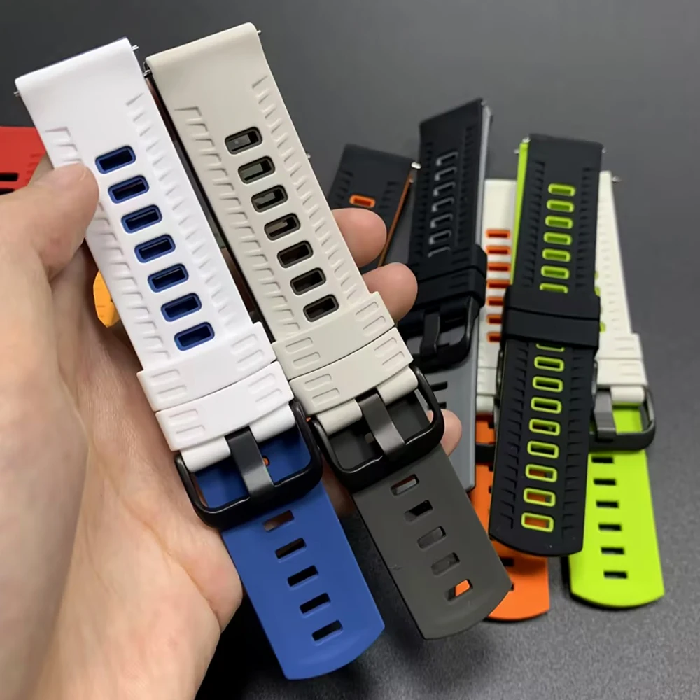 Correa de silicona de 22mm para COLMI P86 V68 C81 M41 I11 correa de reloj deportivo para COLMI P82 V76 V73 C63 M42 I30 reemplazar pulseras - imagen 4