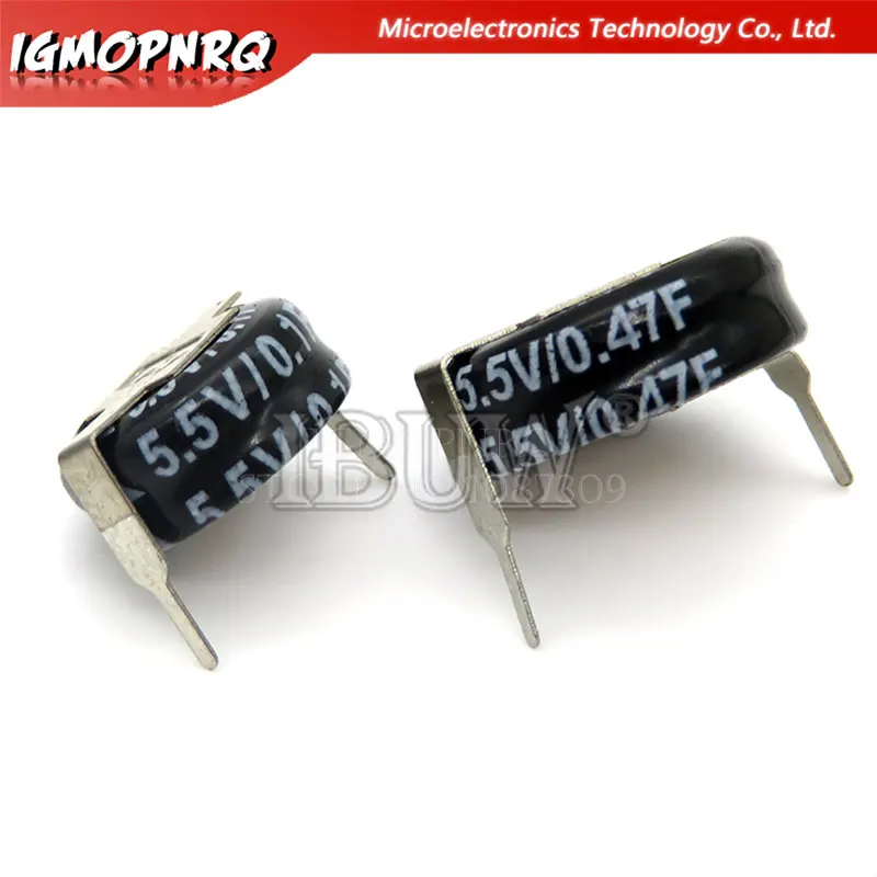 Supercondensador tipo H 5,5 V, 0,1f, 0,22f, 0,33f, 0,47f, 1F, 1,5f, 4,0f, 1 unidad por lote - imagen 4
