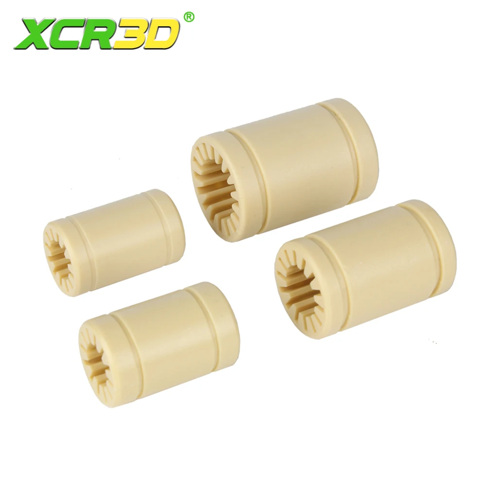 4 Uds rodamientos de plástico para impresora 3D eje de rodamiento de polímero sólido RJMP casquillo lineal RJMP-01-08 para Mendel Prusa DIY pieza de impresora 3D