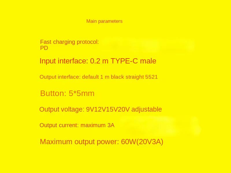 Cable de carga rápida para portátil, enrutador de módem óptico CC giratorio TYPEC de voltaje ajustable de 5-12-20V - imagen 3