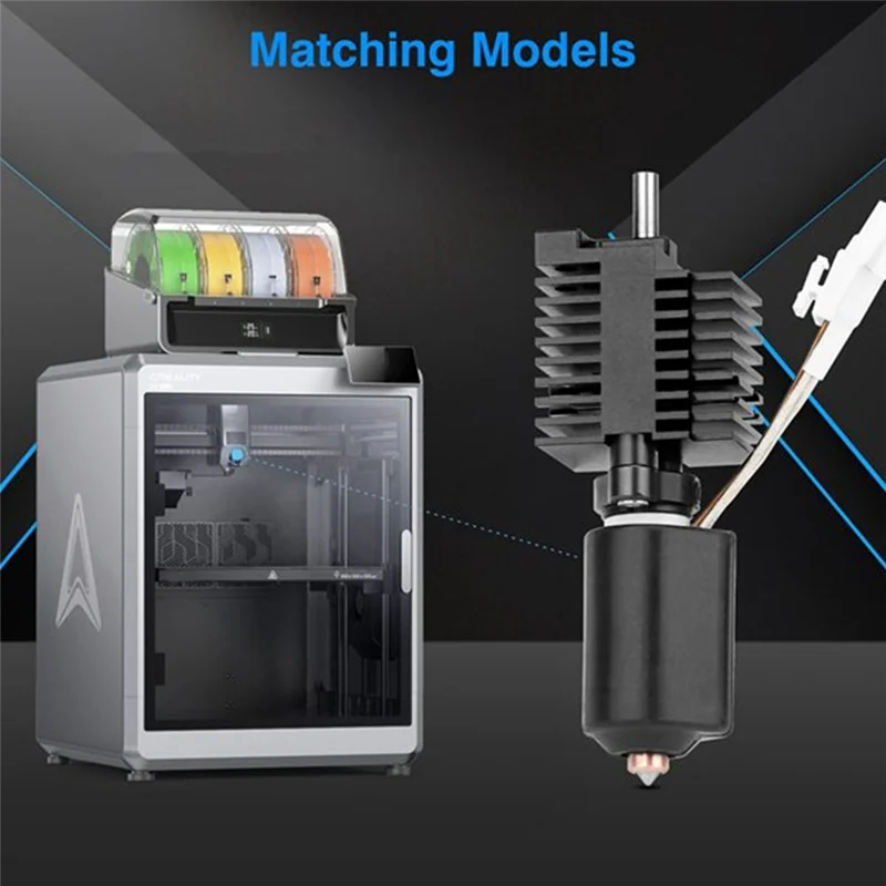 Top-para Creality K2 Plus Kit Hotend de repuesto bloque calefactor extremo caliente para pieza de repuesto de impresora 3D - imagen 4