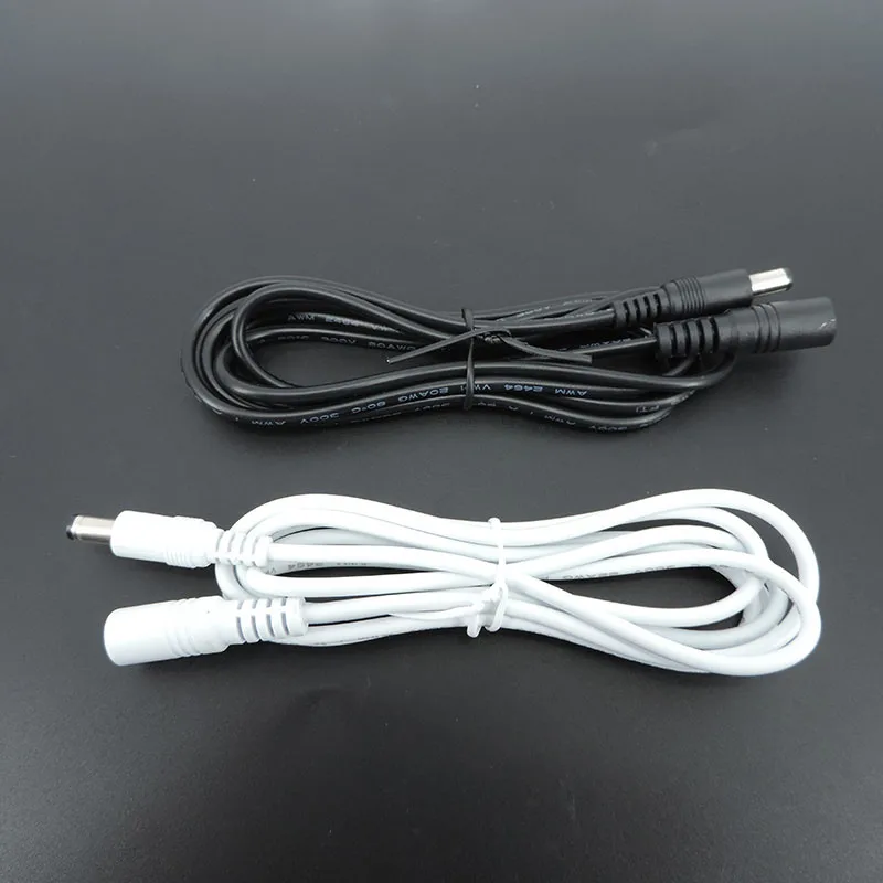 Fuente de alimentación DC de 1/1, 5/5m, conector macho a hembra, adaptador de Cable de extensión, 20AWG, 22AWG, 5,5x2,1mm para tira - imagen 5